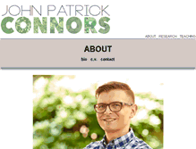 Tablet Screenshot of johnpatrickconnors.com